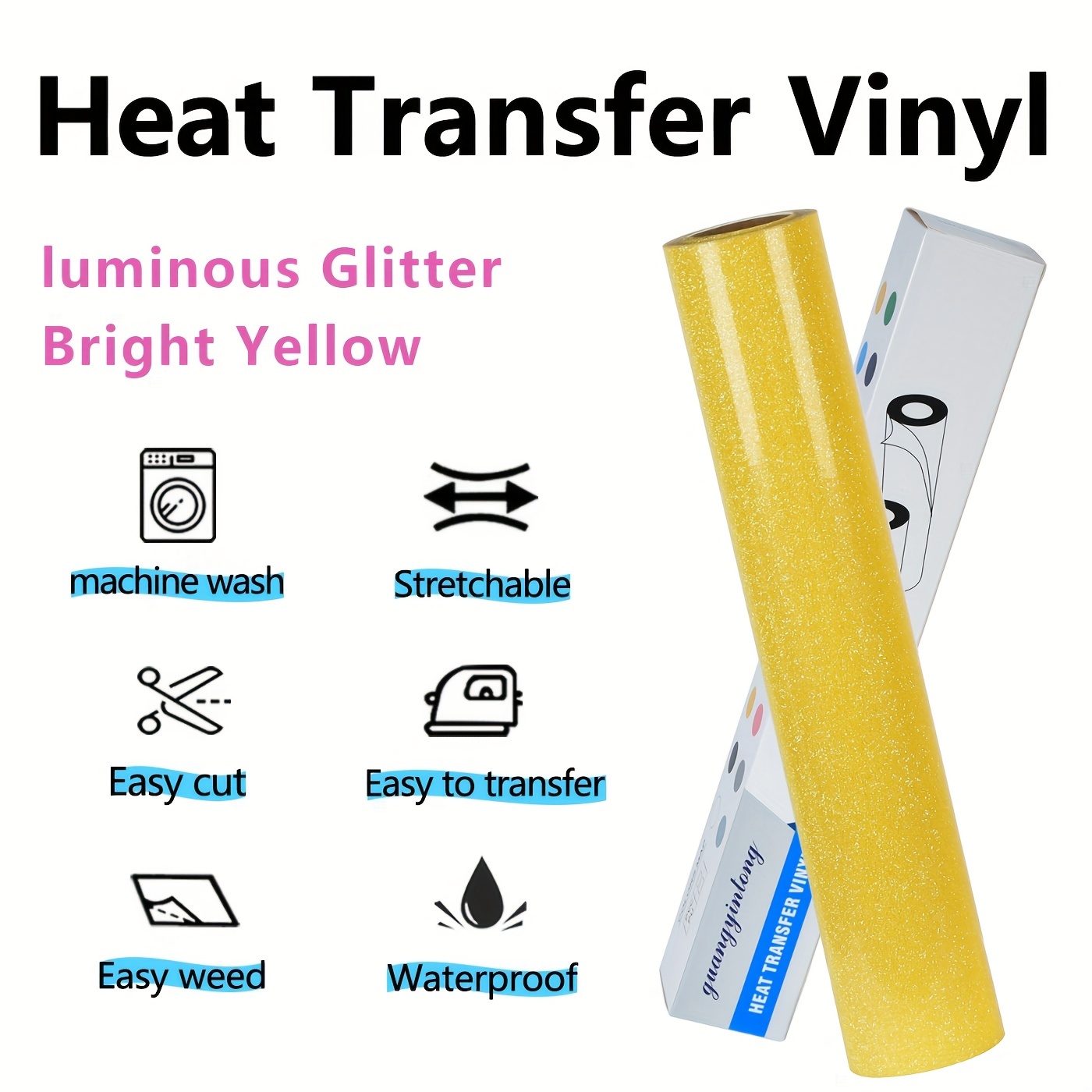 แผ่นไวนิลกาวร้อนแบบม้วน ขนาด 1 - Heat Transfer Vinyl Roll บทวิจารณ์และราคา